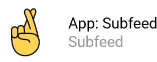 Subfeed